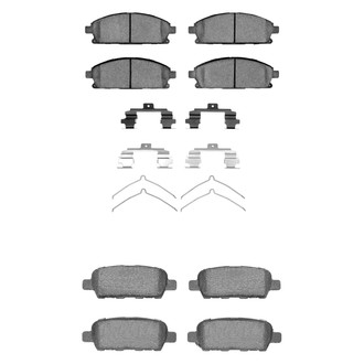 R1 Concepts® - Semi-Metallic Front and Rear Brake Pad Set
