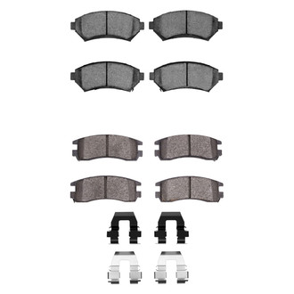R1 Concepts® - Semi-Metallic Semi-Metallic Front and Rear Brake Pad Set