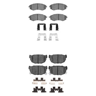 R1 Concepts® - Semi-Metallic Semi-Metallic Front and Rear Brake Pad Set
