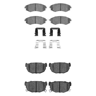 R1 Concepts® - Semi-Metallic Semi-Metallic Front and Rear Brake Pad Set
