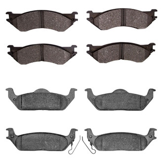 R1 Concepts® - Semi-Metallic Semi-Metallic Front and Rear Brake Pad Set