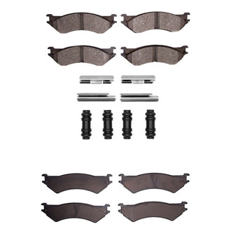 R1 Concepts® - Semi-Metallic Front and Rear Brake Pad Set