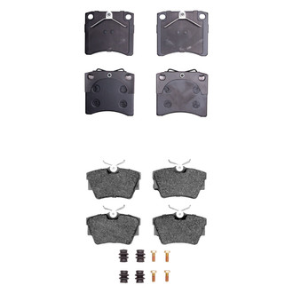 R1 Concepts® - Semi-Metallic Semi-Metallic Front and Rear Brake Pad Set