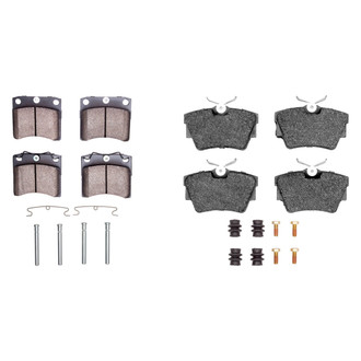 R1 Concepts® - Semi-Metallic Semi-Metallic Front and Rear Brake Pad Set