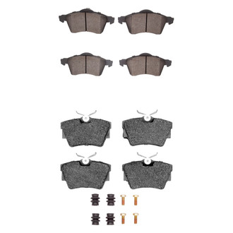 R1 Concepts® - Semi-Metallic Semi-Metallic Front and Rear Brake Pad Set