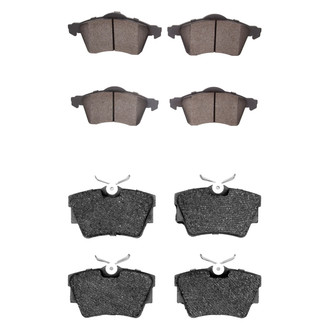 R1 Concepts® - Semi-Metallic Semi-Metallic Front and Rear Brake Pad Set