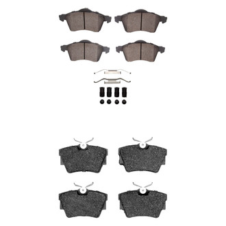 R1 Concepts® - Semi-Metallic Semi-Metallic Front and Rear Brake Pad Set