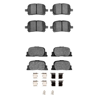 R1 Concepts® - Semi-Metallic Front and Rear Brake Pad Set