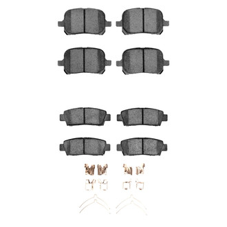 R1 Concepts® - Semi-Metallic Front and Rear Brake Pad Set