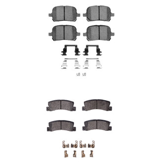 R1 Concepts® - Semi-Metallic Semi-Metallic Front and Rear Brake Pad Set