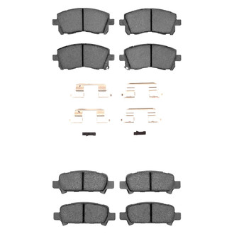 R1 Concepts® - Semi-Metallic Semi-Metallic Front and Rear Brake Pad Set