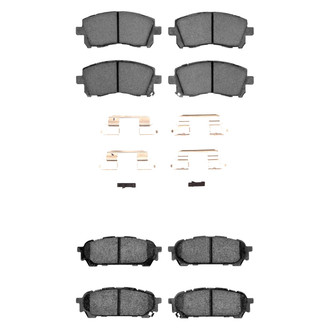 R1 Concepts® - Semi-Metallic Semi-Metallic Front and Rear Brake Pad Set
