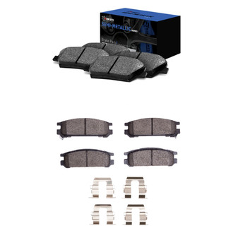 R1 Concepts® - Semi-Metallic Front and Rear Brake Pad Set