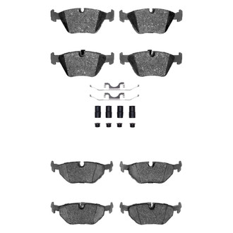R1 Concepts® - Semi-Metallic Front and Rear Brake Pad Set