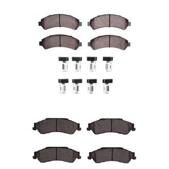 R1 Concepts® - Semi-Metallic Semi-Metallic Front and Rear Brake Pad Set