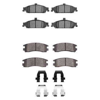 R1 Concepts® - Semi-Metallic Front and Rear Brake Pad Set