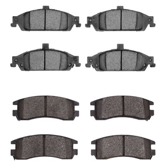 R1 Concepts® - Semi-Metallic Front and Rear Brake Pad Set