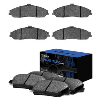 R1 Concepts® - Semi-Metallic Front and Rear Brake Pad Set
