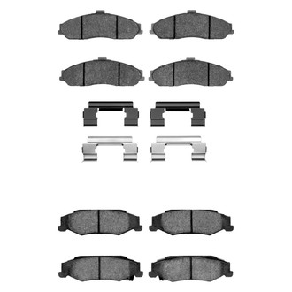 R1 Concepts® - Semi-Metallic Semi-Metallic Front and Rear Brake Pad Set