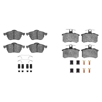R1 Concepts® - Semi-Metallic Semi-Metallic Front and Rear Brake Pad Set
