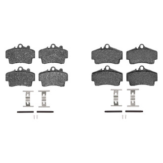 R1 Concepts® - Semi-Metallic Semi-Metallic Front and Rear Brake Pad Set