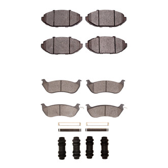 R1 Concepts® - Semi-Metallic Semi-Metallic Front and Rear Brake Pad Set