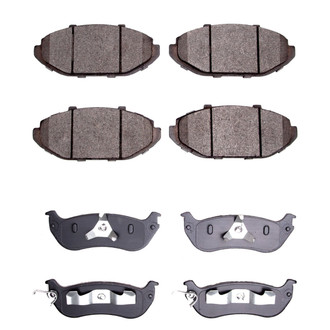 R1 Concepts® - Semi-Metallic Semi-Metallic Front and Rear Brake Pad Set