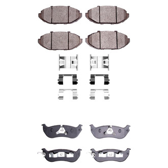 R1 Concepts® - Semi-Metallic Semi-Metallic Front and Rear Brake Pad Set