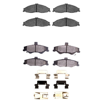 R1 Concepts® - Semi-Metallic Semi-Metallic Front and Rear Brake Pad Set