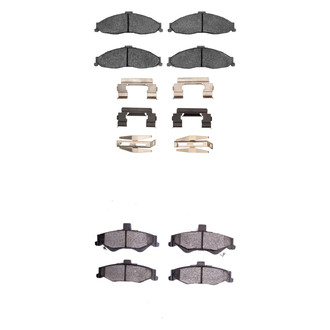R1 Concepts® - Semi-Metallic Semi-Metallic Front and Rear Brake Pad Set