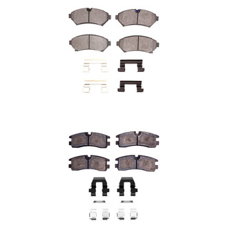 R1 Concepts® - Semi-Metallic Semi-Metallic Front and Rear Brake Pad Set