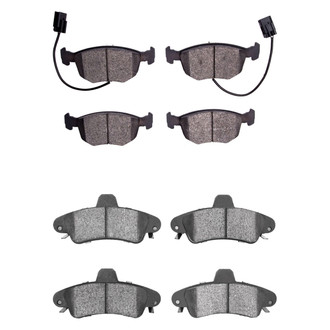 R1 Concepts® - Semi-Metallic Front and Rear Brake Pad Set