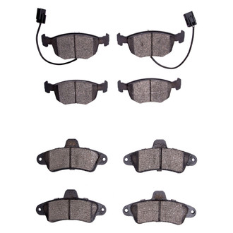 R1 Concepts® - Semi-Metallic Semi-Metallic Front and Rear Brake Pad Set