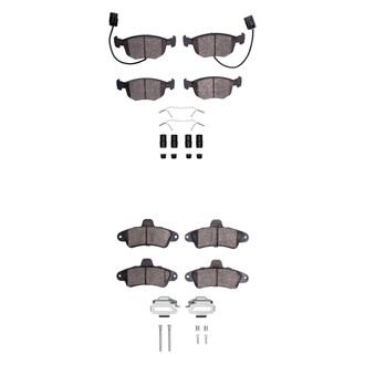 R1 Concepts® - Semi-Metallic Semi-Metallic Front and Rear Brake Pad Set