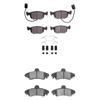 R1 Concepts® - Semi-Metallic Front and Rear Brake Pad Set