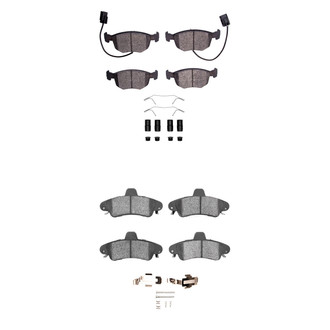 R1 Concepts® - Semi-Metallic Front and Rear Brake Pad Set