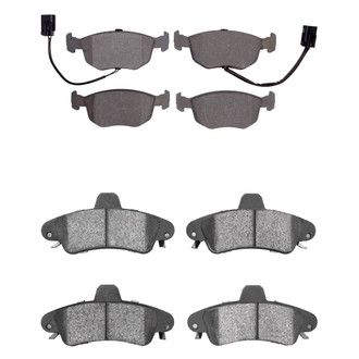 R1 Concepts® - Semi-Metallic Front and Rear Brake Pad Set