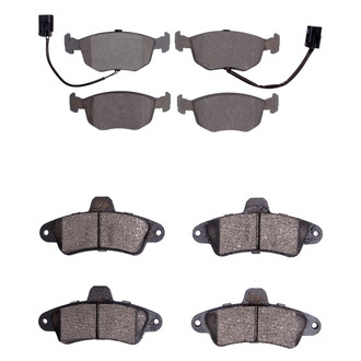 R1 Concepts® - Semi-Metallic Semi-Metallic Front and Rear Brake Pad Set