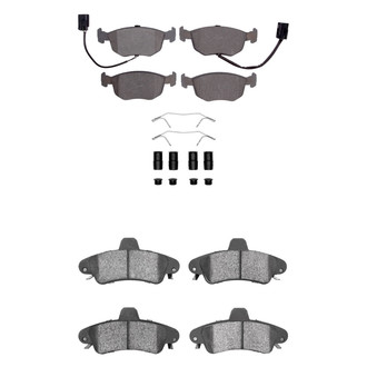 R1 Concepts® - Semi-Metallic Front and Rear Brake Pad Set