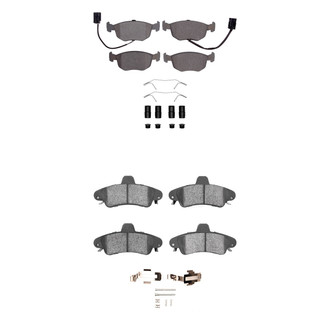 R1 Concepts® - Semi-Metallic Front and Rear Brake Pad Set