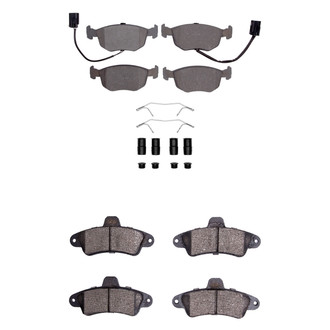 R1 Concepts® - Semi-Metallic Semi-Metallic Front and Rear Brake Pad Set