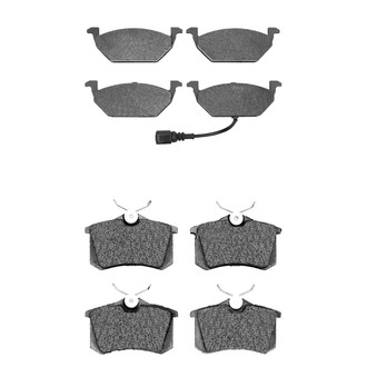 R1 Concepts® - Semi-Metallic Front and Rear Brake Pad Set