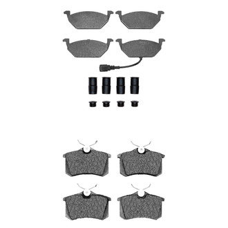 R1 Concepts® - Semi-Metallic Front and Rear Brake Pad Set