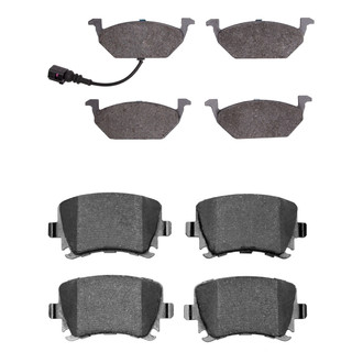R1 Concepts® - Semi-Metallic Front and Rear Brake Pad Set