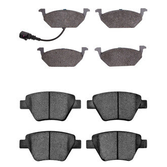 R1 Concepts® - Semi-Metallic Front and Rear Brake Pad Set
