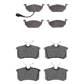 R1 Concepts® - Semi-Metallic Front and Rear Brake Pad Set