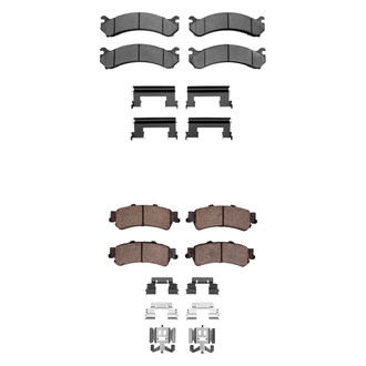 R1 Concepts® - Semi-Metallic Semi-Metallic Front and Rear Brake Pad Set