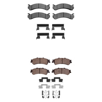 R1 Concepts® - Semi-Metallic Semi-Metallic Front and Rear Brake Pad Set
