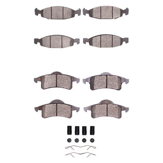 R1 Concepts® - Semi-Metallic Semi-Metallic Front and Rear Brake Pad Set
