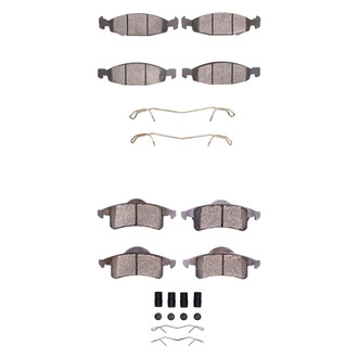 R1 Concepts® - Semi-Metallic Semi-Metallic Front and Rear Brake Pad Set